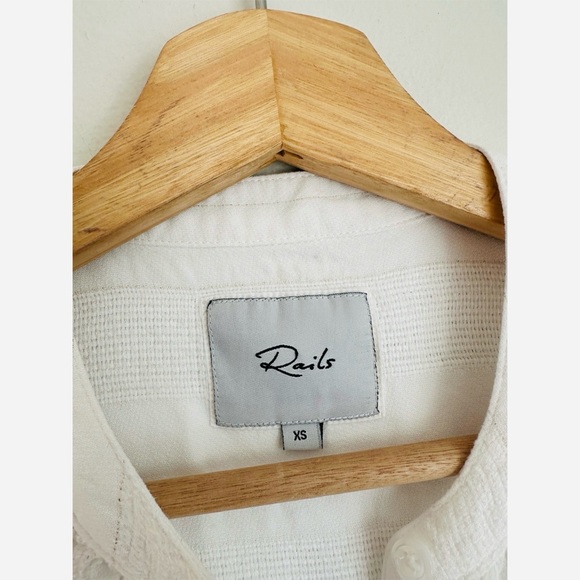 Rails • Eloise Front Button Blouse in White - Picture 7 of 8